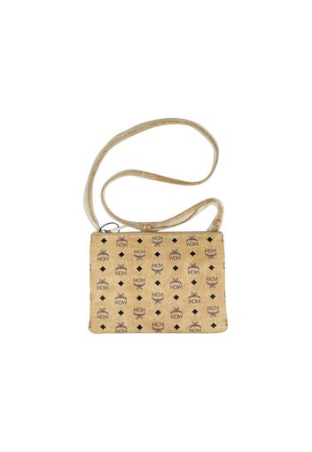 MCM Crossbody Pouch Visetos Beige