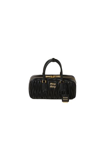 Miu Miu Arcadie Matelasse Nappa Leather Bag Black