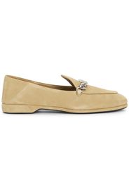 Miu Miu Suede Loafers (Women's) Sneakers in Beige