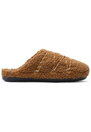 Men's Moon Boot Teddy Slipper Sneakers in Cognac