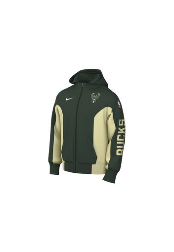 Nike NBA Milwaukee Bucks Showtime Dri-Fit Hoodie Hunter Green