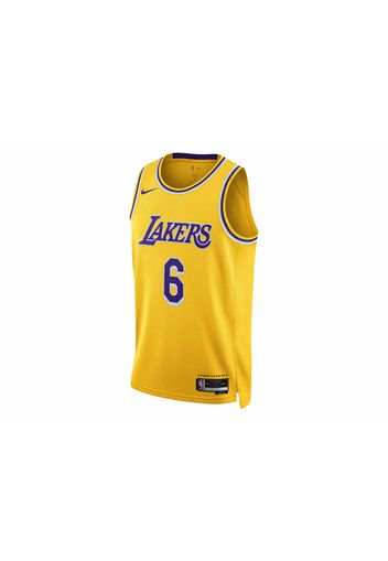 Nike NBA Los Angeles Lakers LeBron James Icon Edition Jersey Yellow/Purple