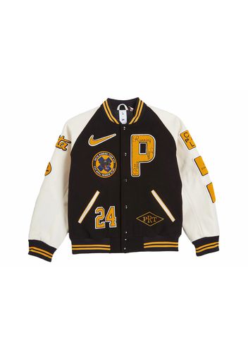 Nike x Patta Running Team Varsity Jacket Black/Yellow/White