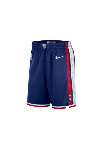 Nike NBA Brooklyn Nets City Edition 75th Anniversary Swingman Shorts Game Royal/Gym Red/White