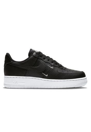 Nike Air Force 1 Low '07 Essential Black White Silver Mini Swoosh (Women's)