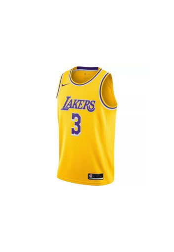 Nike NBA Anthony Davis LA Lakers Icon Edition 2020 Jersey Yellow