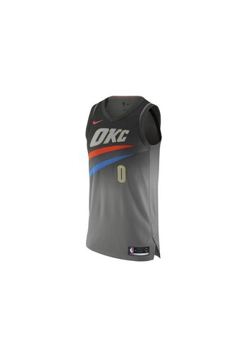 Nike NBA Oklahoma City Russell Westbrook Authentic Jersey Grey