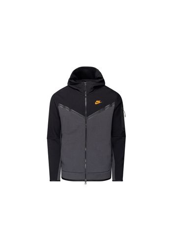 Nike Sportswear Tech Fleece Full-Zip Hoodie Dark Smoke Grey/Black/Safety Orange