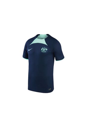 Nike Australia 2022/23 Stadium Away Dri-FIT Soccer Jersey Obsidian/Green Glow