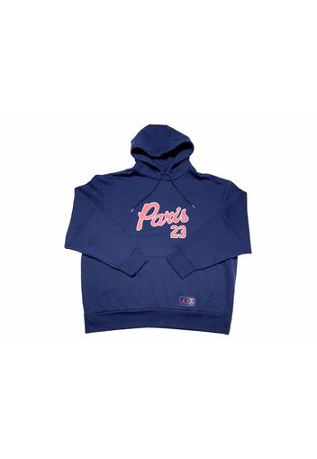 Nike Air Jordan Paris Saint-Germain Pullover Hoodie Midnight Navy