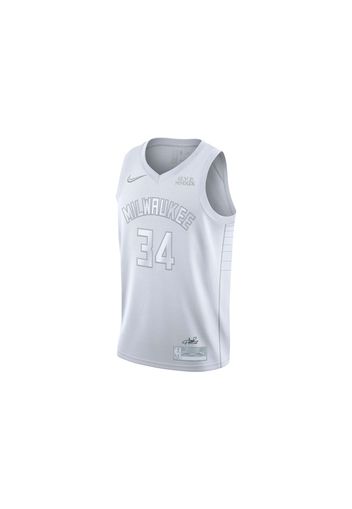 Nike NBA Milwaukee Bucks MVP 34 Antetokounmpo Swingman Jersey White