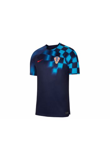 Nike Croatia 2022/23 Stadium Away Dri-FIT Soccer Jersey Blackened Blue/University Red