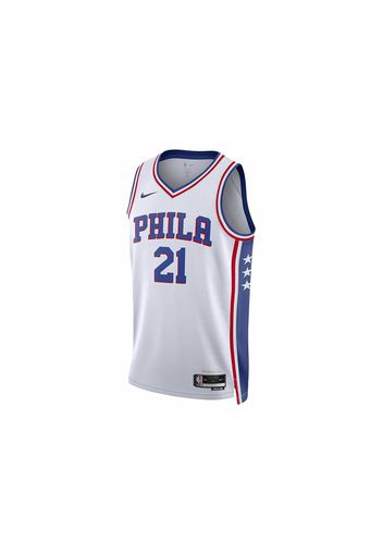 Nike NBA Philadelphia 76ers Association Edition Jersey Cloud White/Royal Blue/University Red