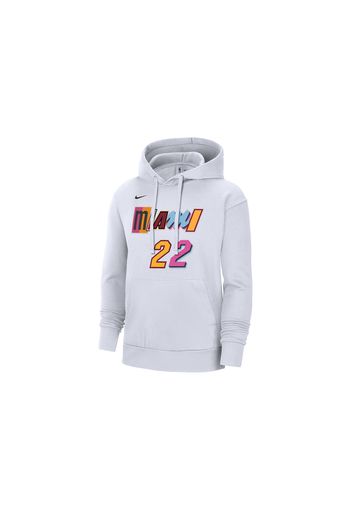 Nike NBA Miami Heat Jimmy Butler City Edition Fleece Pullover Hoodie Heather Grey