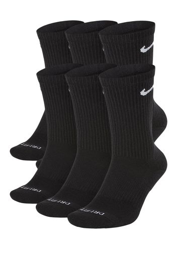 Nike Everyday Plus Cushioned Crew Socks (6 Pairs) Black