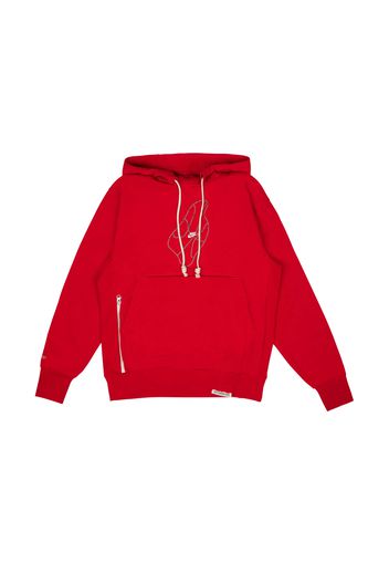 Nike Standard Issue Basketball Pullover Dri-Fit Loose Fit Hoodie Red