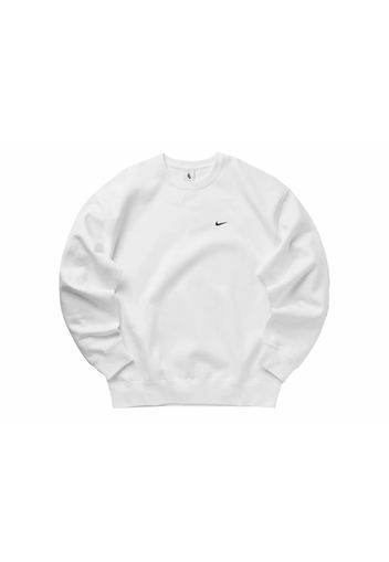 Nike Solo Swoosh Fleece Crewneck White/Black