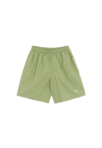 Nike Solo Swoosh Woven Shorts Oil Green/White