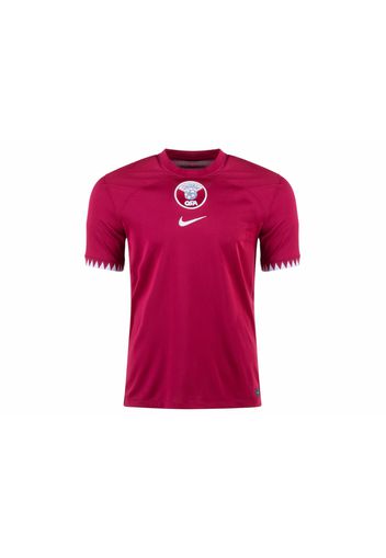 Nike Qatar 2022/23 Stadium Home Dri-FIT Soccer Jersey Desert Maroon/White