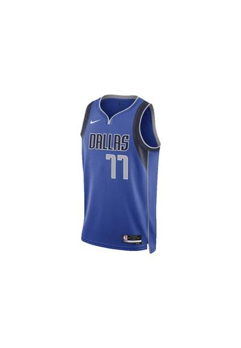 Nike NBA Dallas Mavericks Luka Doncic Icon Edition Swingman Dri-Fit Jersey Blue