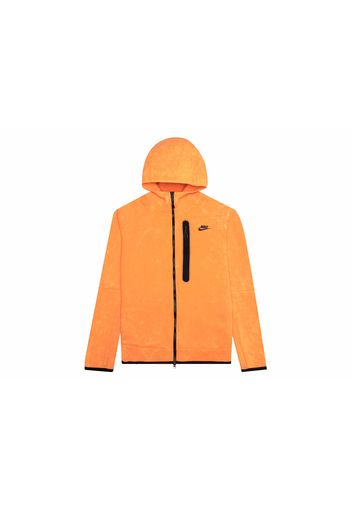 Nike Sportswear Tech Fleece Washed Hoodie Orange Frost