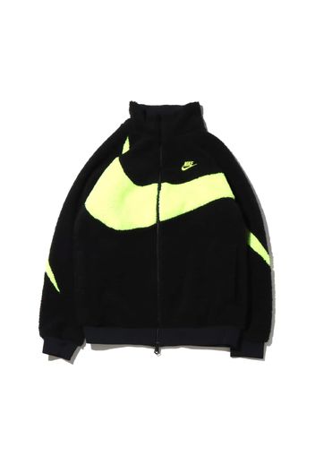 Nike Big Swoosh Reversible Boa Jacket (Asia Sizing) Black Neon