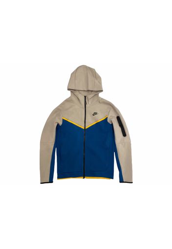 Nike Sportswear Tech Fleece Full-Zip Hoodie Cream/Court Blue/Black