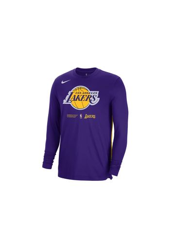 Nike NBA Los Angeles Lakers Dri-Fit Loose Fit L/S T-shirt Purple