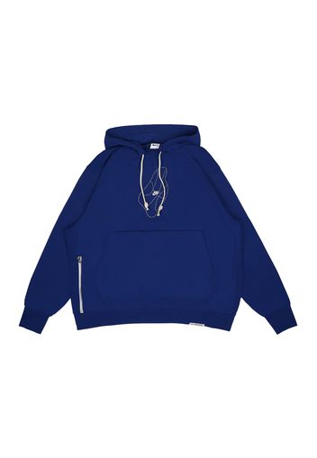 Nike Standard Issue Basketball Pullover Dri-Fit Loose Fit Hoodie Blue