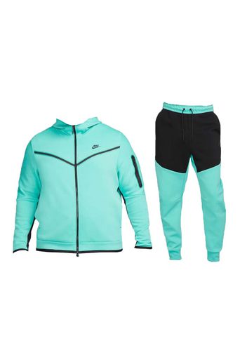 Nike Sportswear Tech Fleece Hoodie & Joggers Set Washed Teal/Black/Black