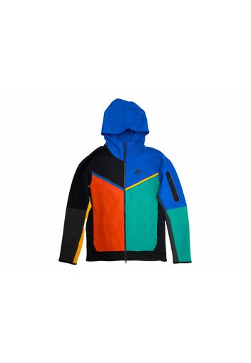 Nike Sportswear Tech Fleece Full-Zip Hoodie Black/Signal Blue/Roma Green/Black