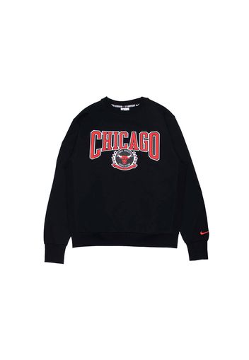 Nike NBA Chicago Bulls 75th Anniversary Courtside Fleece Crewneck Black/Red