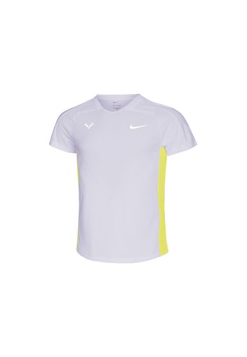 Nike Rafael Nadal Court Dri-FIT ADV T-shirt Violet Frost/Yellow Strike/White