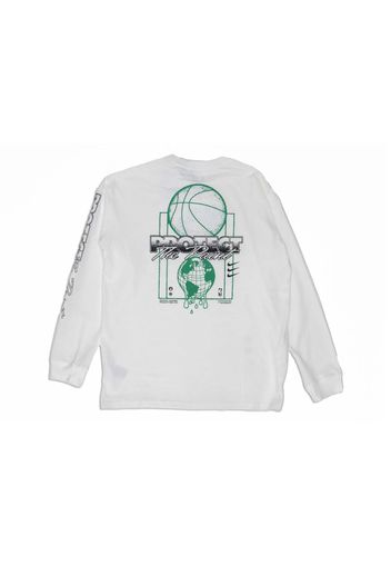 Nike NBA Loose Fit Long Sleeve T-shirt White/Black/Green