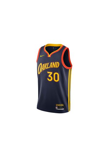 Nike NBA Golden State Warriors Oakland 2021/22 Stephen Curry City Edition Swingman Jersey College Navy/Team Orange