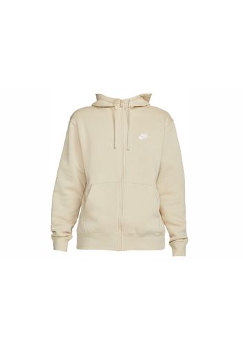 Nike Sportswear Club Fleece Full-Zip Hoodie Rattan/Rattan/White