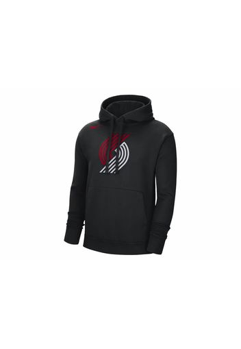 Nike NBA Portland Trail Blazers Fleece Pullover Loose Fit Hoodie Black