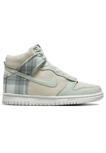 Nike Dunk High SE Tartan Plaid White Light Green (GS)