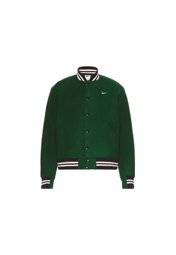 Nike Sportwear Authentics Varsity Jacket Gorge Green/White