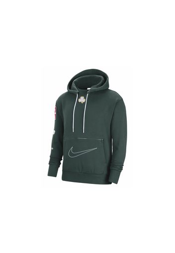 Nike NBA Boston Celtics Courtside City Edition Fleece Loose Fit Hoodie Dark Green