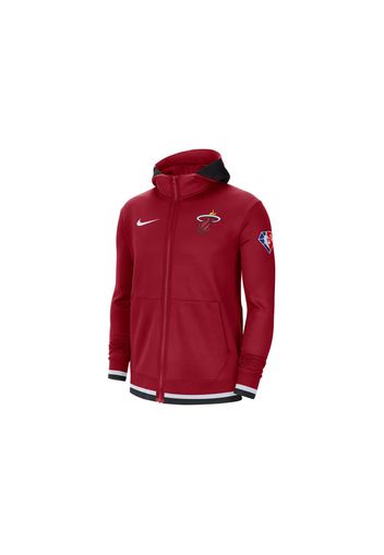 Nike NBA Full-Zip Miami Heat Nike Showtime Full-Zip Hoodie Red