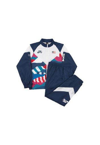 Nike SB x Parra USA Federation Kit Skate Tracksuit (Asia Sizing) Brave Blue/White