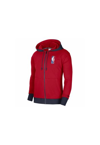 Nike NBA Brooklyn Nets Courtside Full-Zip Fleece Hoodie Red