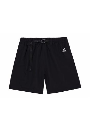 Nike ACG Logo Belted Nylon Straight-Leg Shorts Black