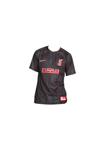 Nike LeBron x Liverpool F.C. Dri-FIT Stadium Soccer Jersey Anthracite/Gym Red
