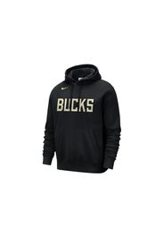 Nike NBA Milwaukee Bucks Courtside Fleece Loose Fit Hoodie Black