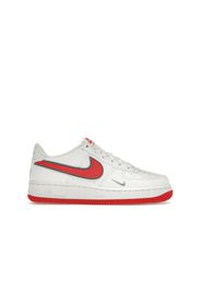 Nike Air Force 1 White Habanero Red Mini Swoosh (GS)