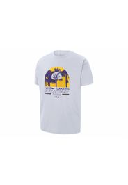 Nike NBA Los Angeles Lakers Courtside Max 90 Loose Fit T-shirt White/Purple/Yellow