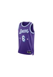 Nike NBA Los Angeles Lakers City Edition Lebron James 6 Dri-FIT Swingman Jersey Field Purple