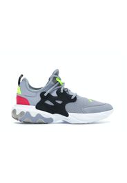 Nike React Presto Wolf Grey Black Rush Pink Volt (GS)